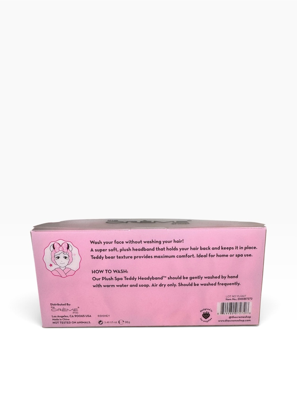 The Crème Shop Minnie Mouse Pink 3D Teddy Bow Headband - Picture 2 of 2